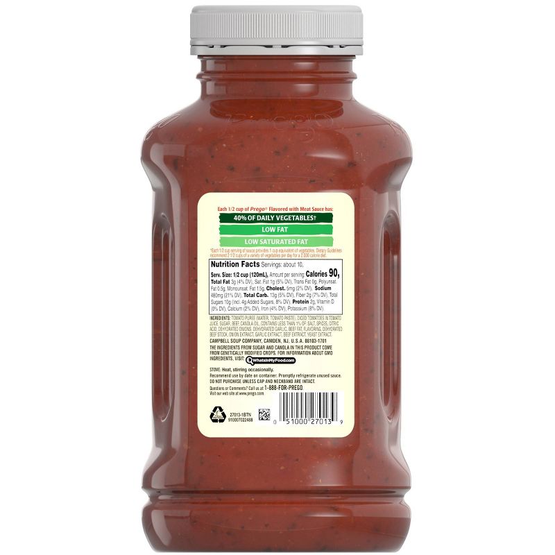 Prego Flavored with Meat Italian Sauce 45oz
