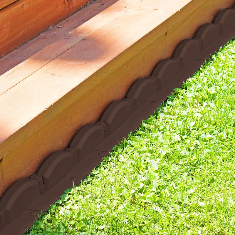 3.5" Resin Emsco Trim Free Lawn Edging - Brown