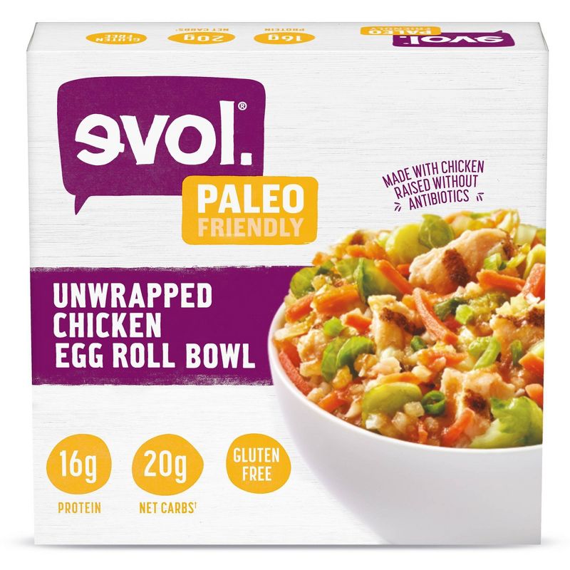 Evol Frozen Unwrapped Chicken Egg Roll Bowl - 10.5oz