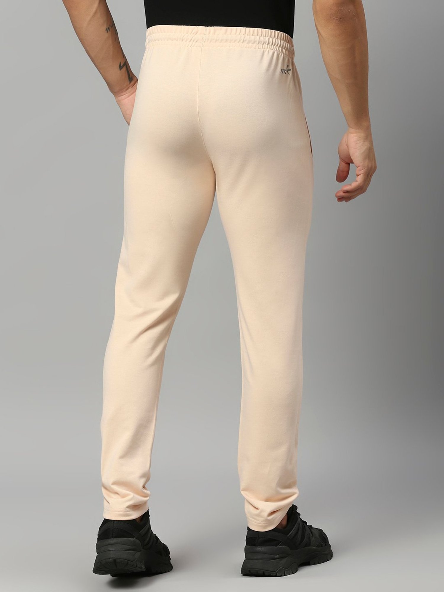 Fitz Beige Slim Fit Trackpants
