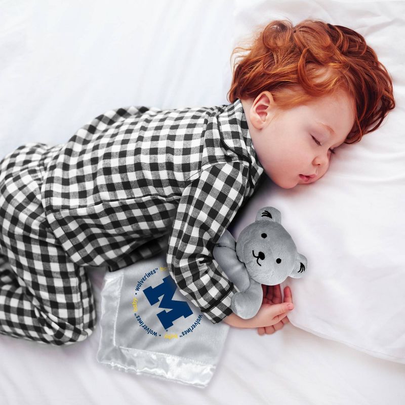 Hudson Baby Infant Boy Plush Blanket with Security Blanket, Boy Gray Fox, One Size