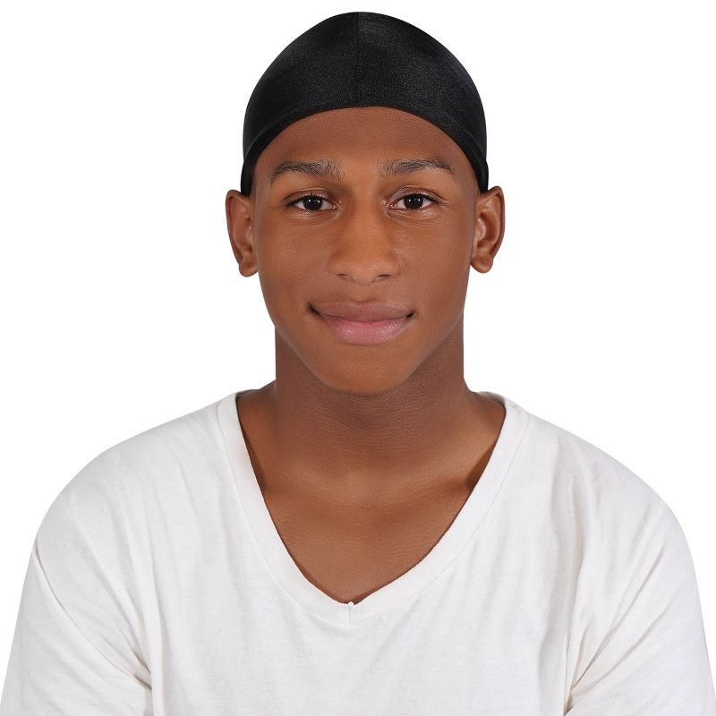 Annie Spandex Black Skull Cap