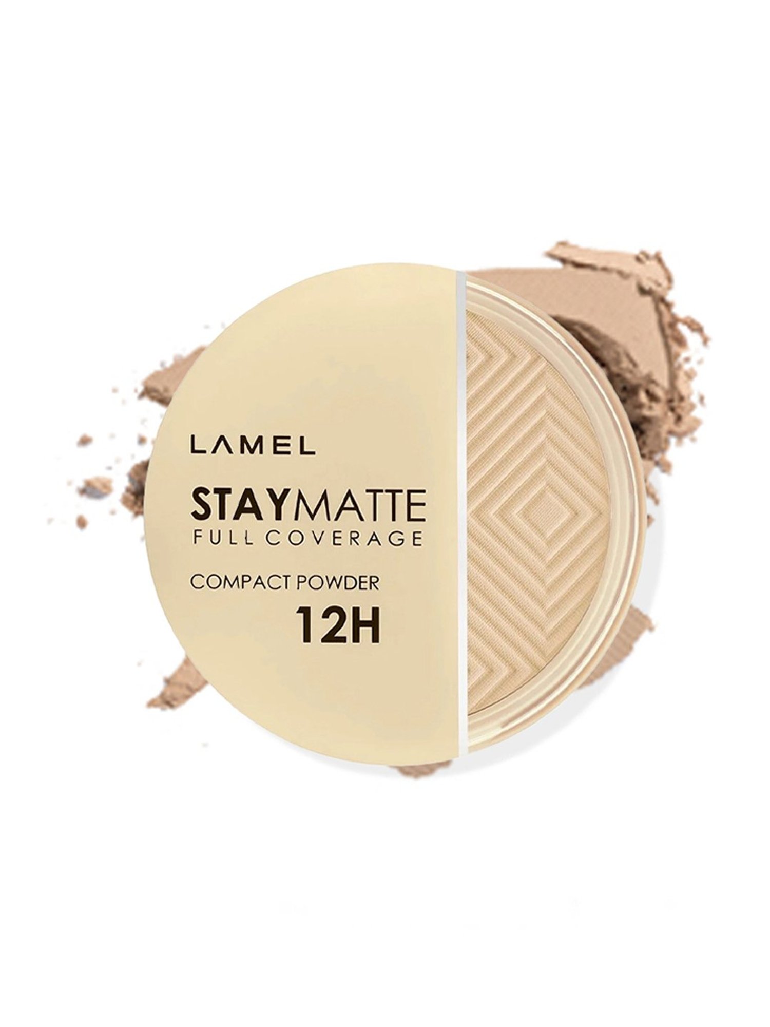 Lamel Stay Matte Compact Powder 401 Porcelain - 12 gm