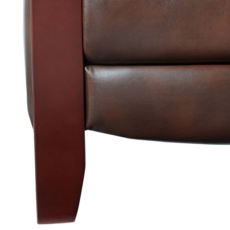 Elm Lane Cooper Legends Faux Leather Chocolate 3-Way Recliner