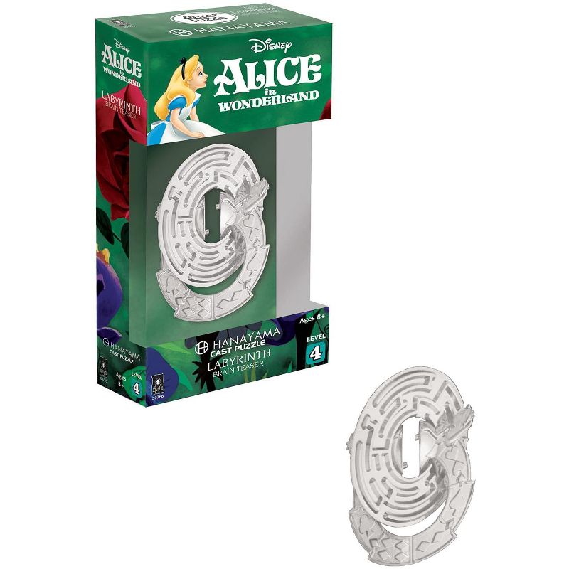 University Games Hanayama Level 4 Cast Metal Brain Teaser Puzzle | Alice Labyrinth
