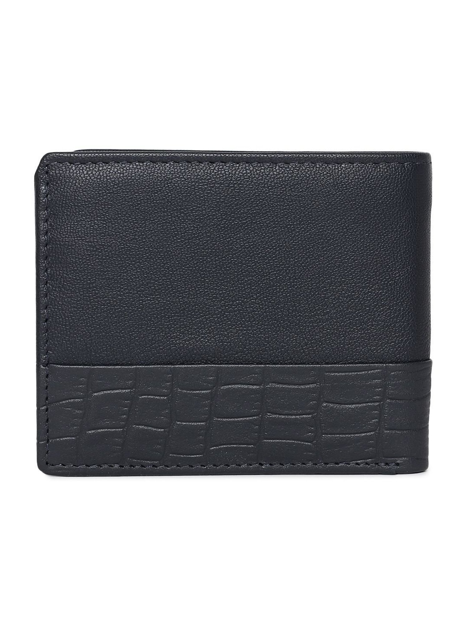 Beverly Hills Polo Club Navy Blue Animal Effect Bi-Fold Wallet for Men