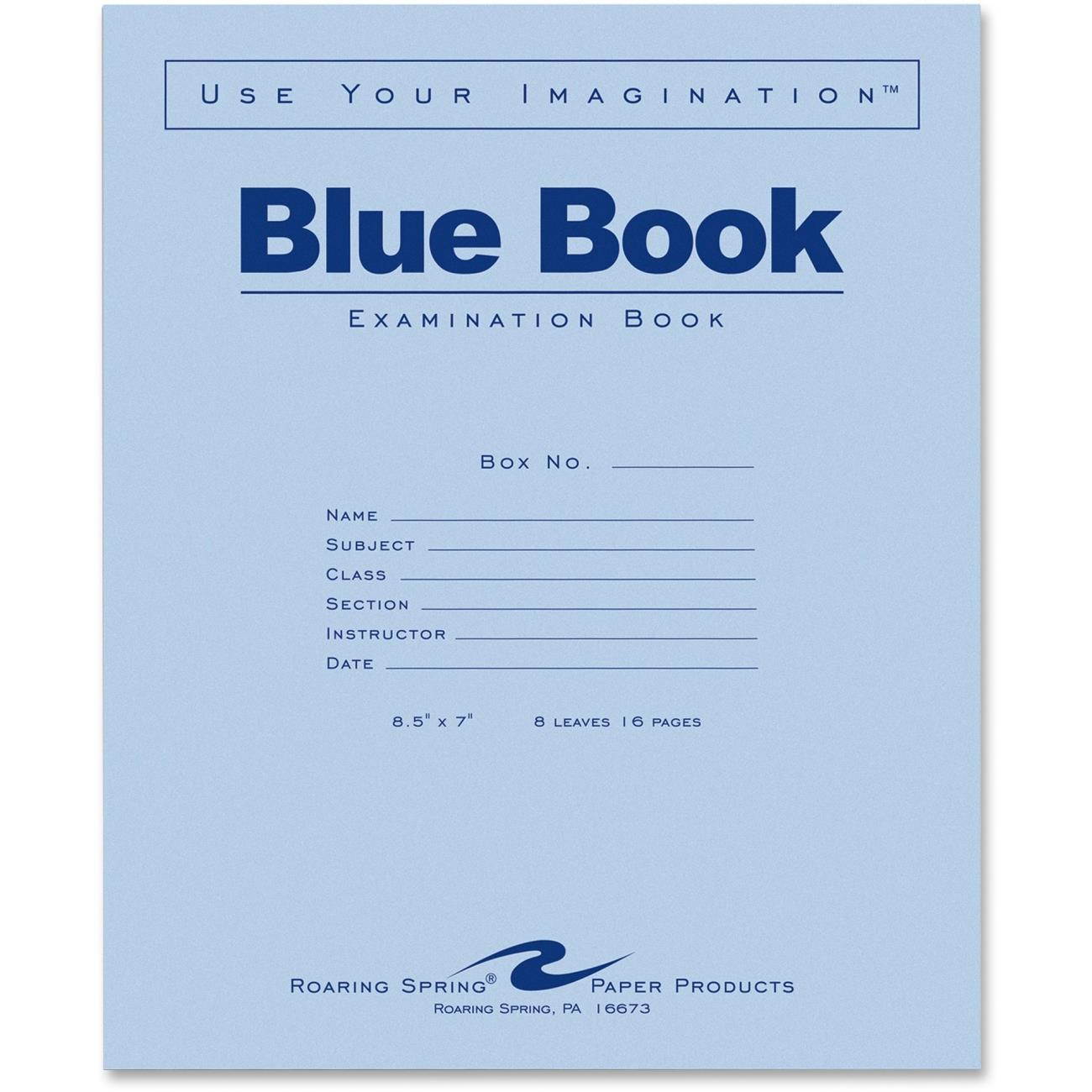 Roaring Spring Examination Blue Book