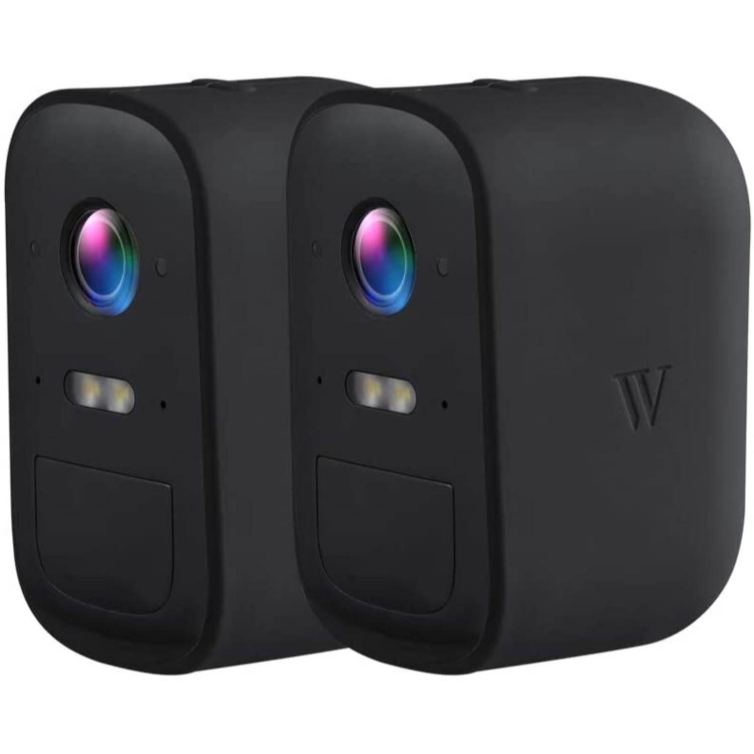 Wasserstein Silicone Skins for eufyCam 2C and 2C Pro - Camouflage and Accessorize Your Security Camera (2 Pack, Black) (NOT for eufyCam 2/2 Pro/E)