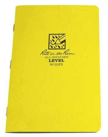 RITE IN THE RAIN 311FX All Weather Stapled Notebook,Level,PK3