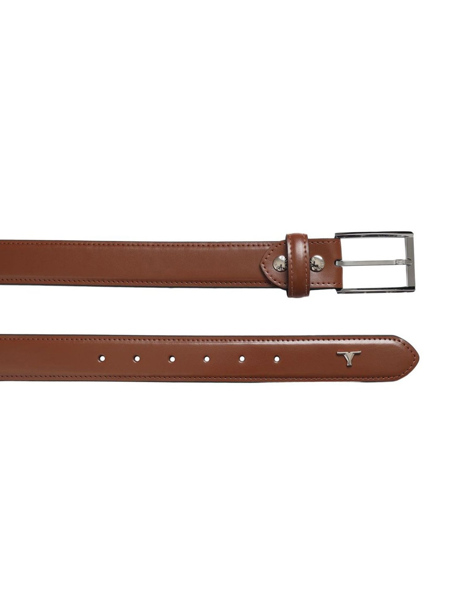 Bulchee Tan Leather Solid Waist Belt