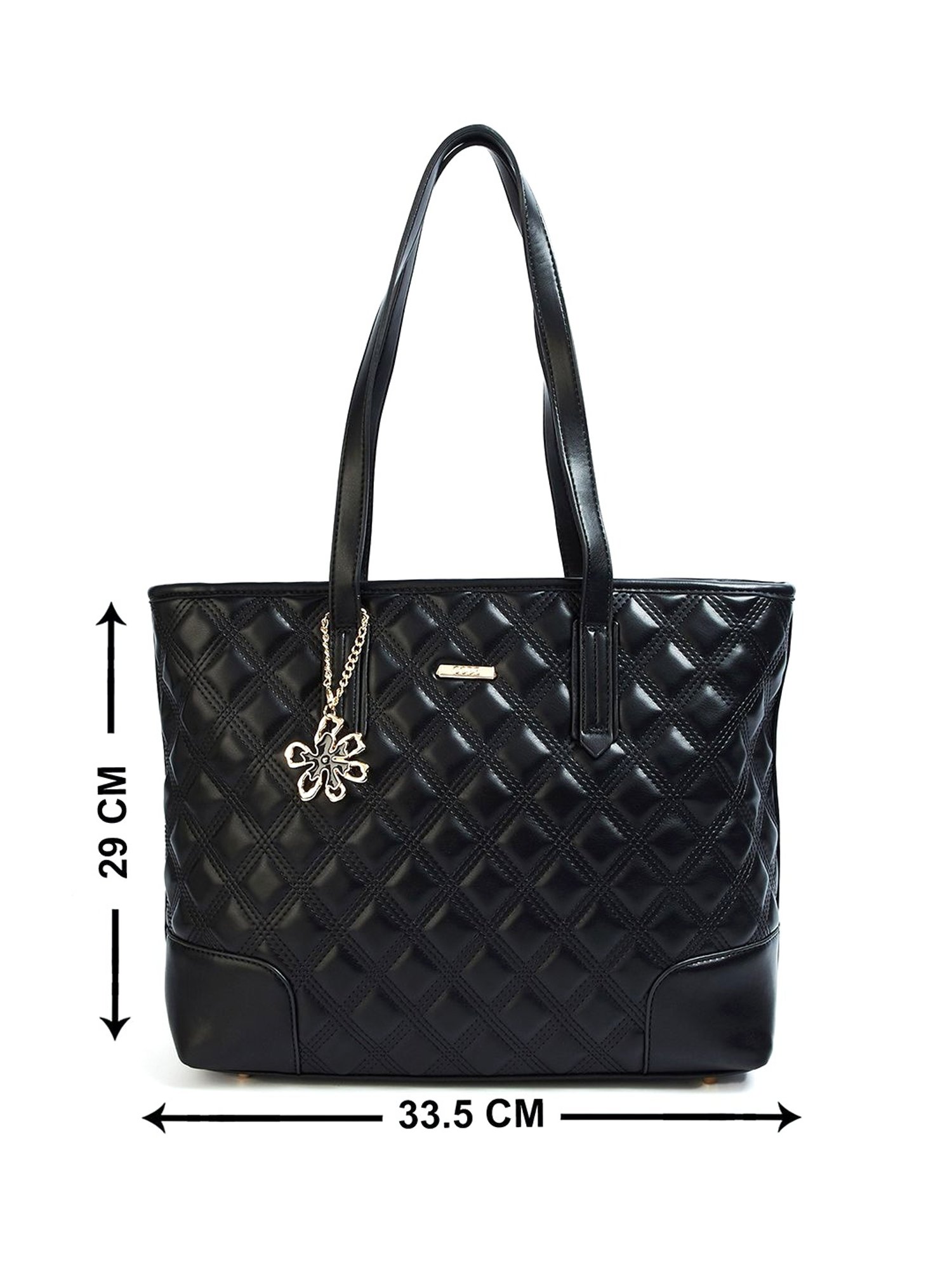 Code by Lifestyle Black Quilted Shoulder Bag