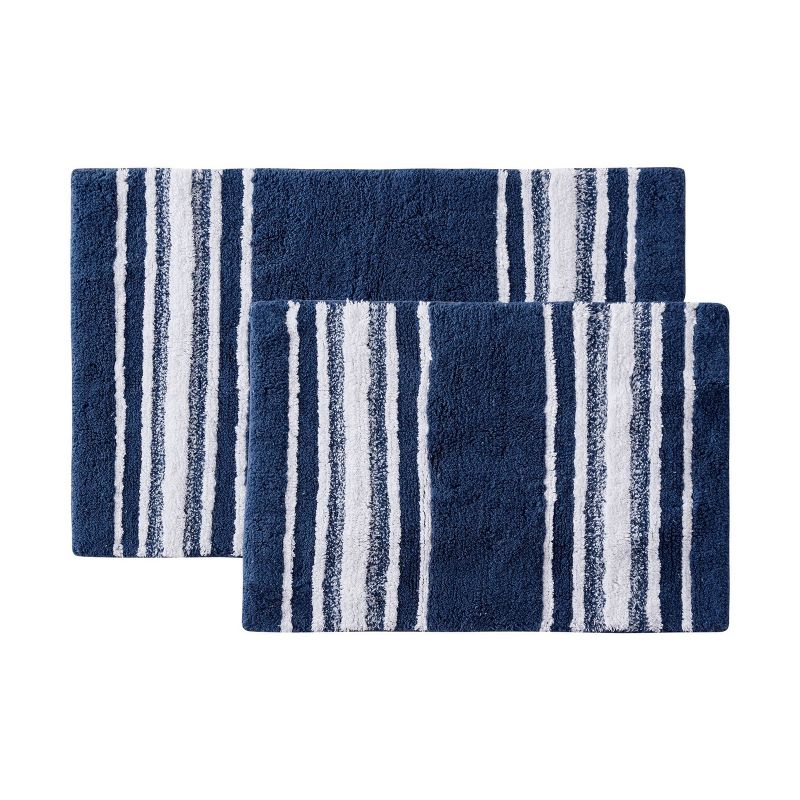2pc Auburn Bath Rug Set Blue - ED Ellen DeGeneres