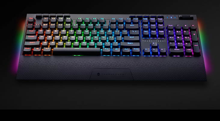 Thunderobot KL6104R red switch 104keys Wireless RGB backlight Mechanical Gaming Keyboard black All Keys without Conflict