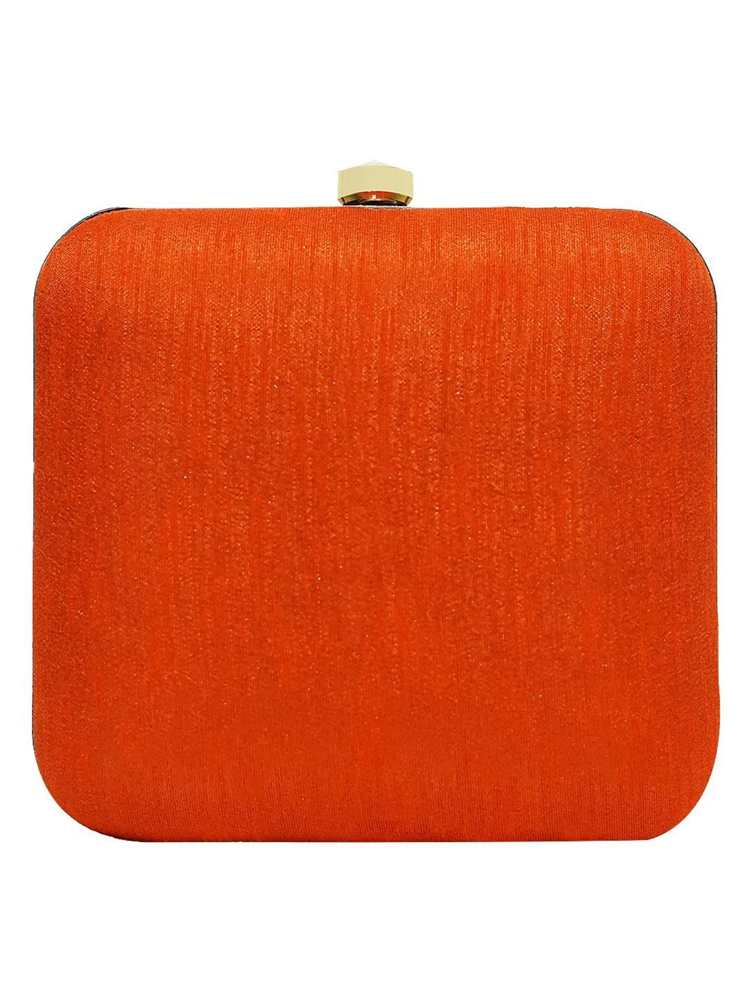 Horra Orange Embellished Clutch