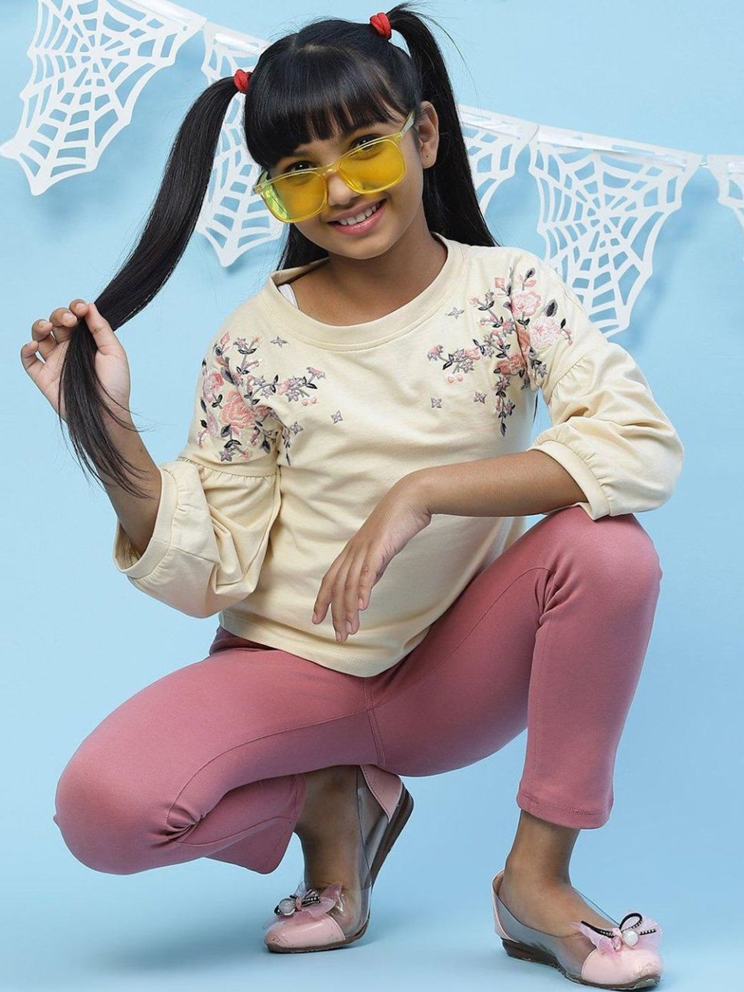 Cutecumber Kids Plum Lace Top