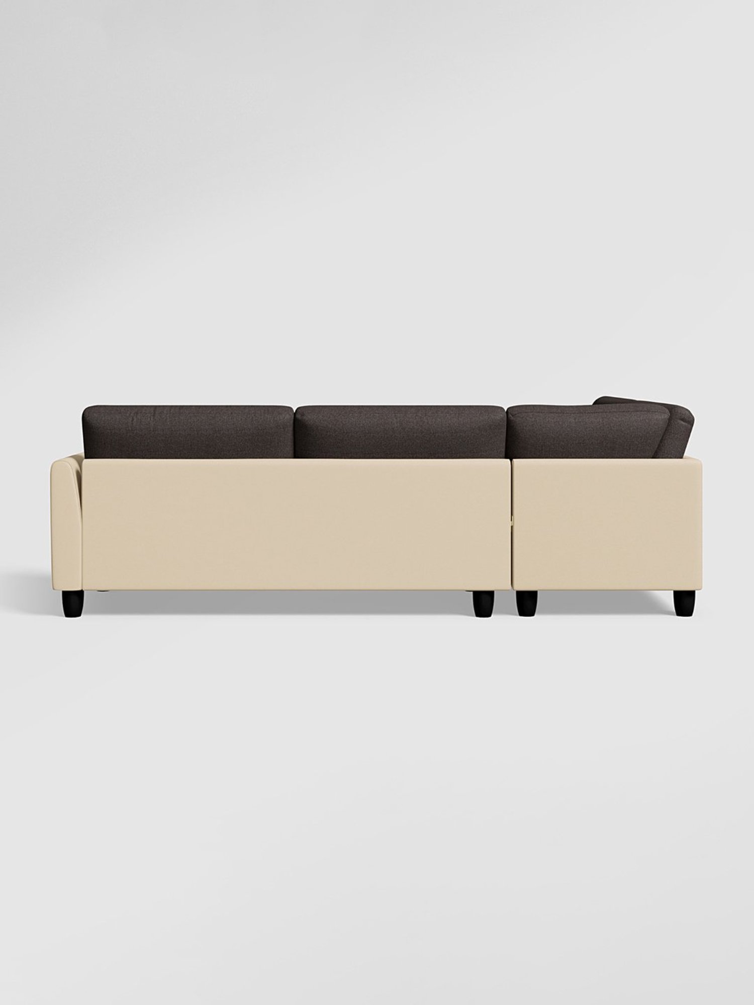 Durian Berry Black Premium Leatherette 2 Seater Sofa