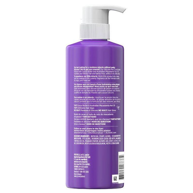 Aussie Miracle Coils Silicone-Free Hydrating Conditioner with Cocoa Butter - 16 fl oz