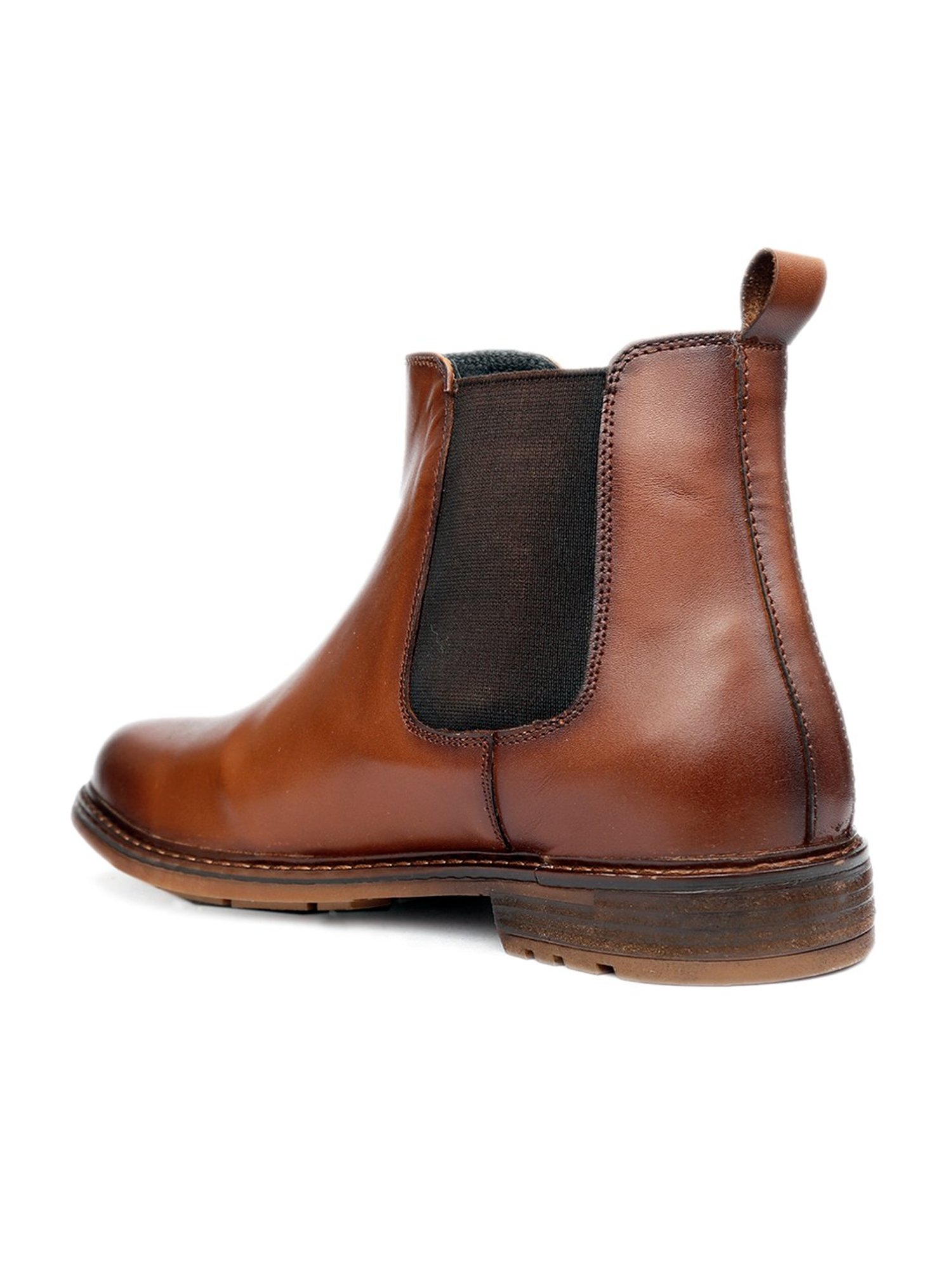 Shences Tan Chelsea Boots