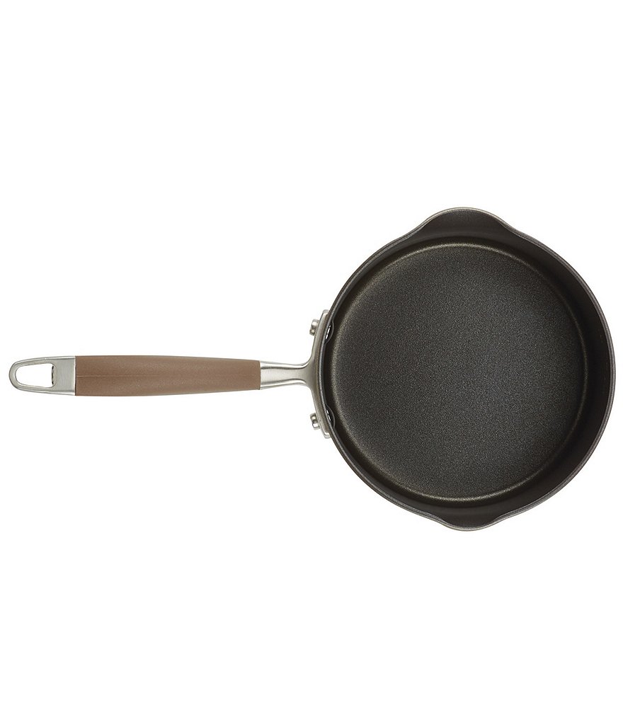 Anolon Advanced Home Hard Anodized Nonstick Bronze 2-Quart Straining Saucepan