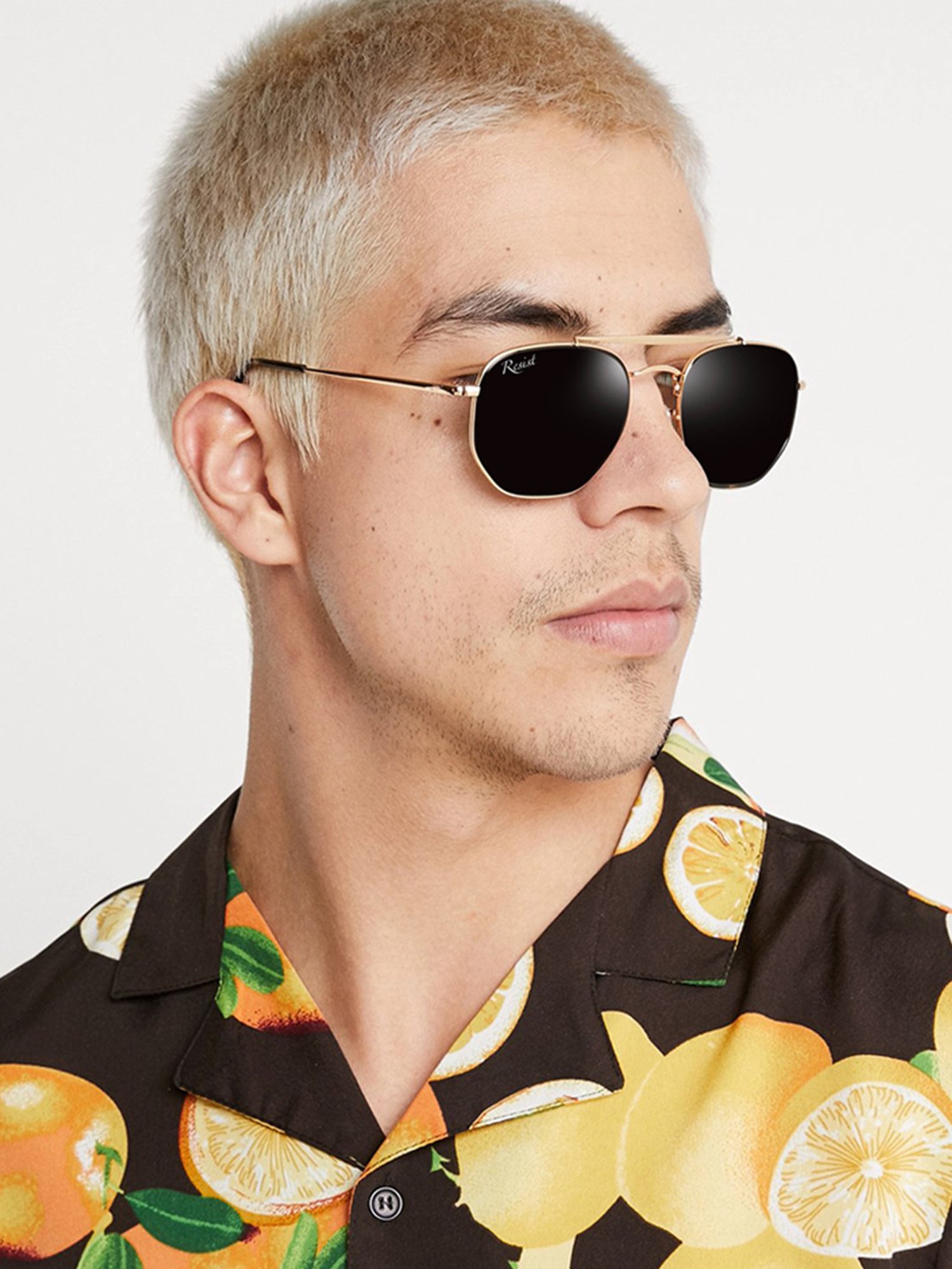 Resist Eyewear Black UV Protection Unisex Sunglasses