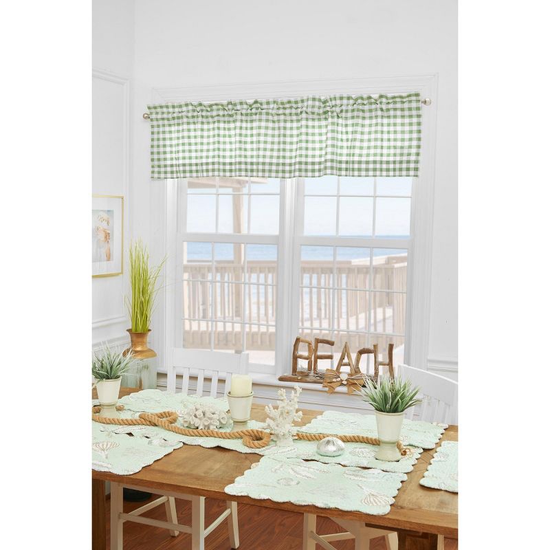 C&F Home Ashford Sage Valance Set of 2