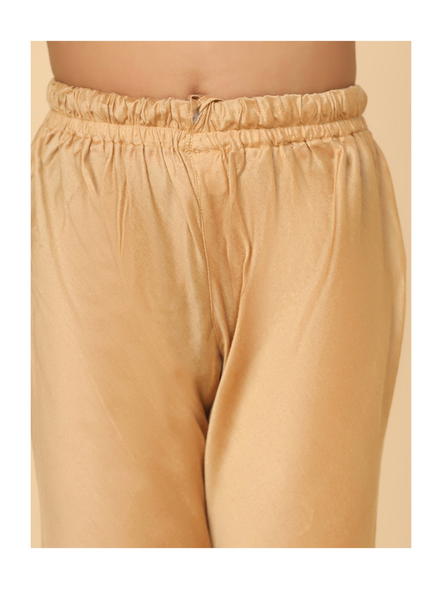 VASTRAMAY Kids Pink & White Floral Print Kurta Set