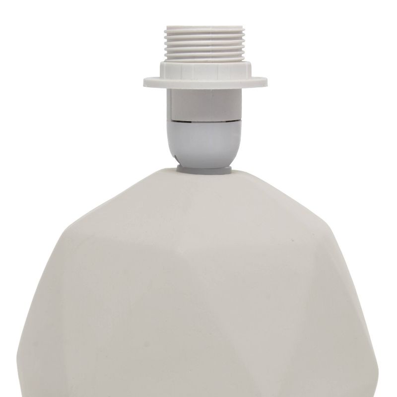 Geometric Concrete Lamp with Shade Gray - Simple Designs