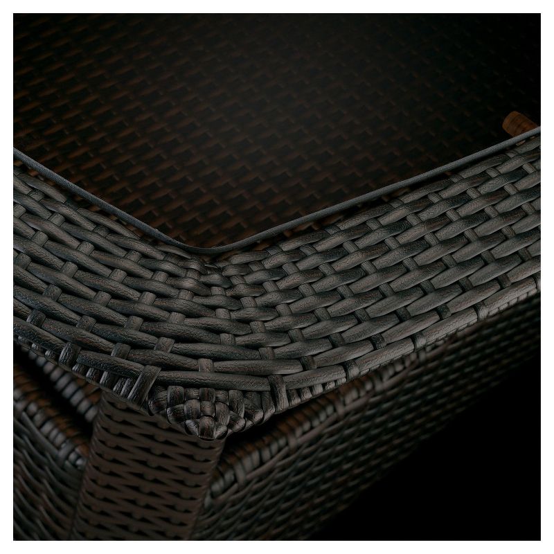 Corolla 6pc All-Weather Wicker Patio Conversation Set - Red - Cambridge