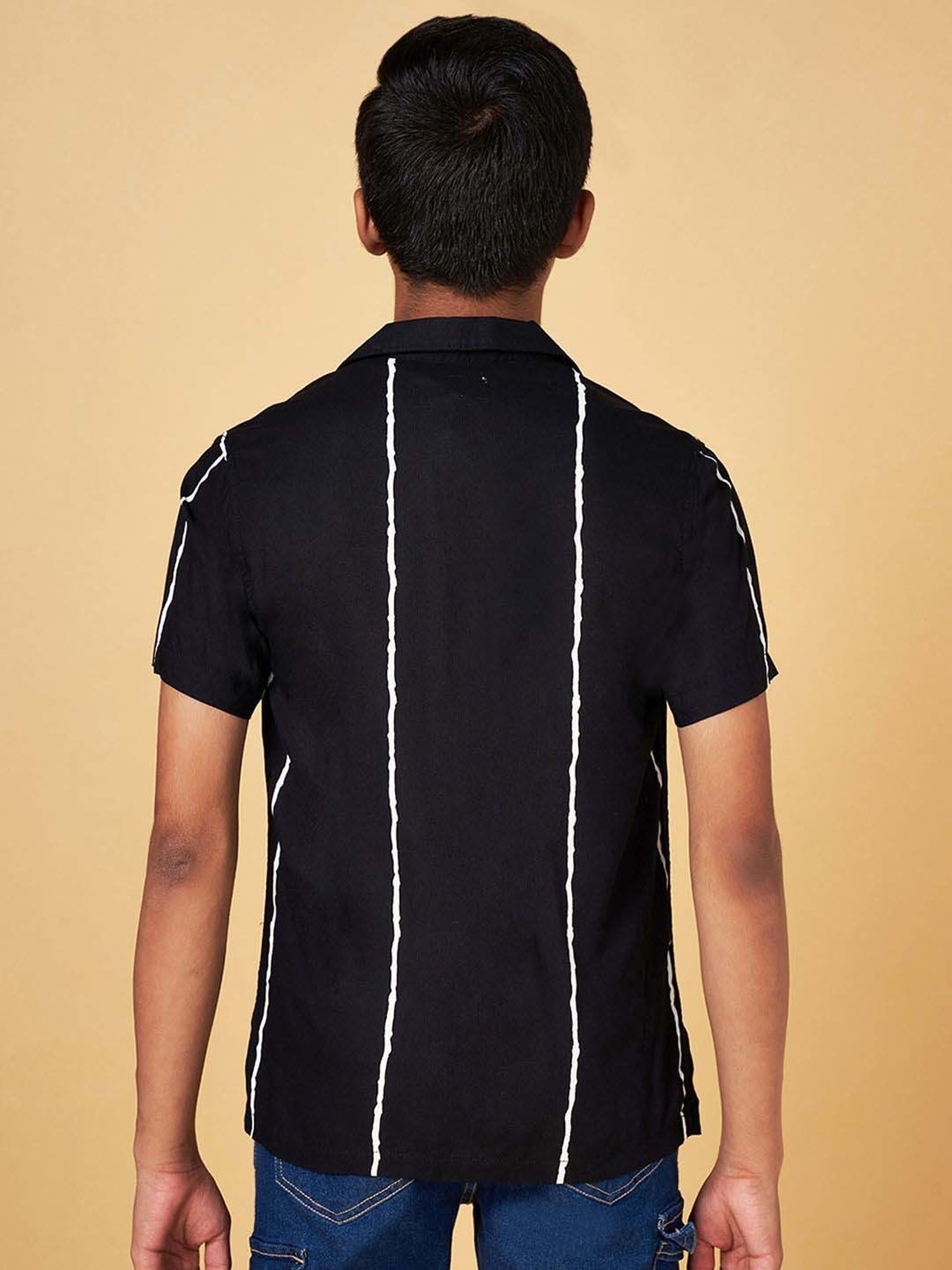 Coolsters by Pantaloons Kids Black Cotton Printed Shirt