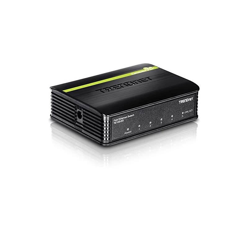 5Port Unmanaged 10100 Mbps GREENnet Ethernet Desktop Plastic Housing Switch 5 X 10100 Mbps Ports 1Gbps Switching Capacity TE100S5