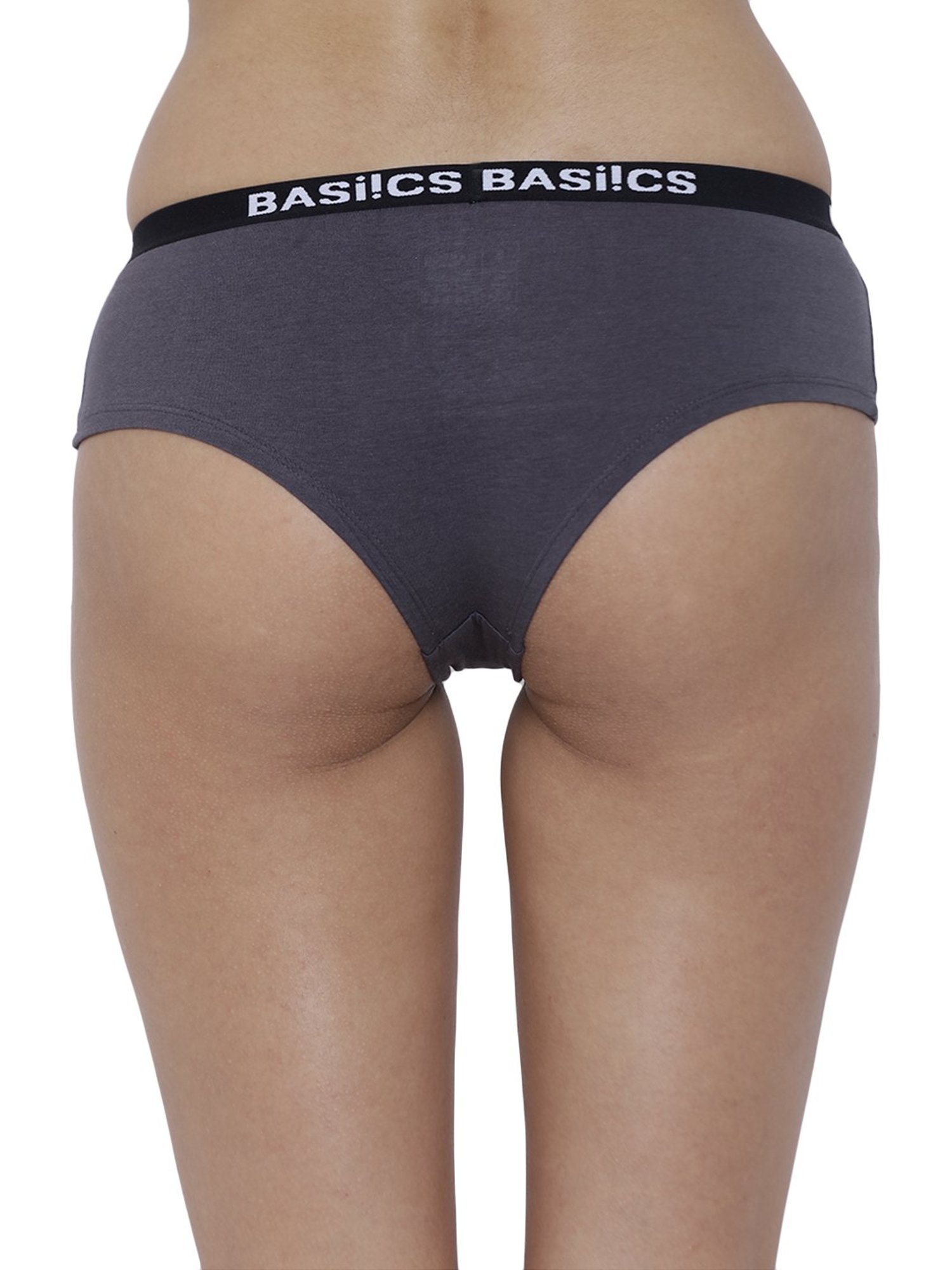 BASIICS by La Intimo Steel Grey Bikini Panty