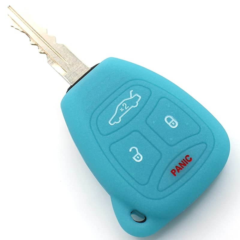 keycover JB for 4 Button Keys Keycover Etui Flip Key protective cover Remote Entry Fob Case (night glow)