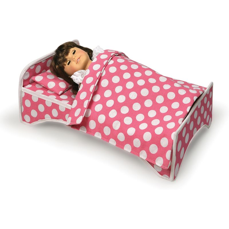 Badger Basket Doll Travel Case with Bed & Bedding