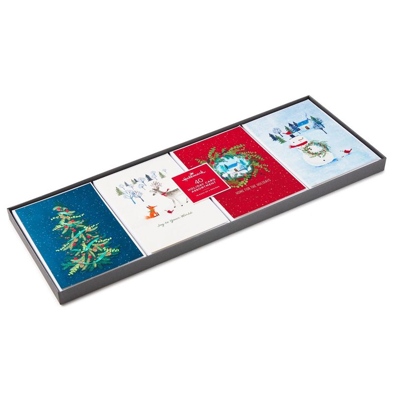 40ct Hallmark Trade 4 Card Assortment Cute & Warm