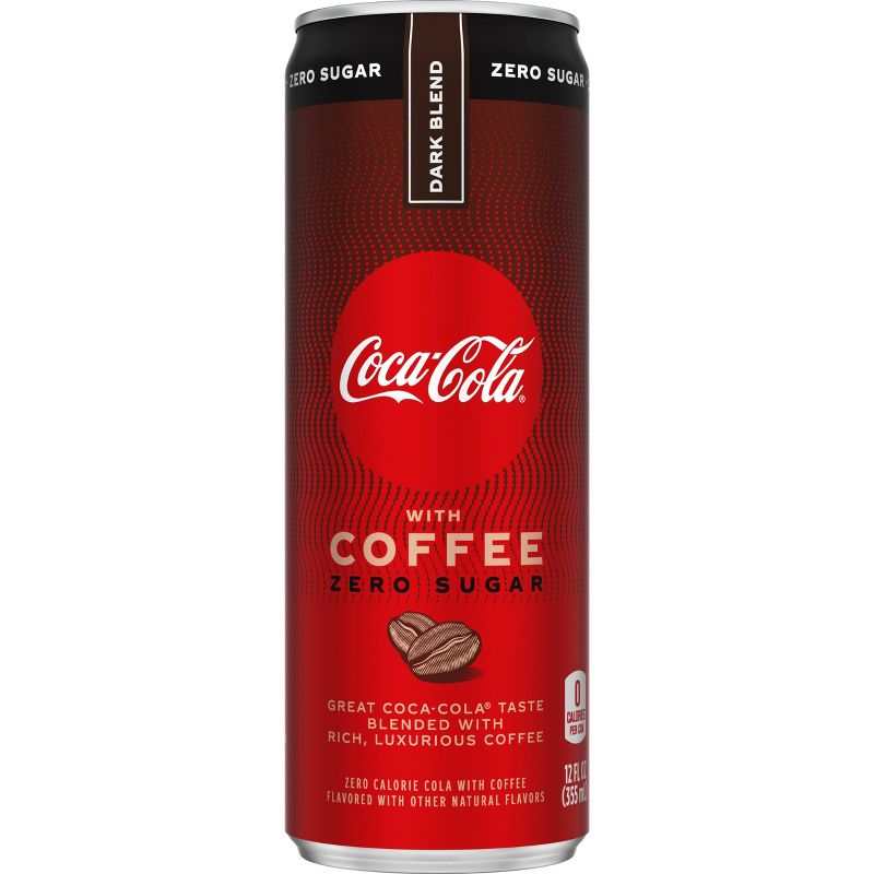 Coca-Cola with Coffee Dark Blend Zero Sugar - 12 fl oz Can