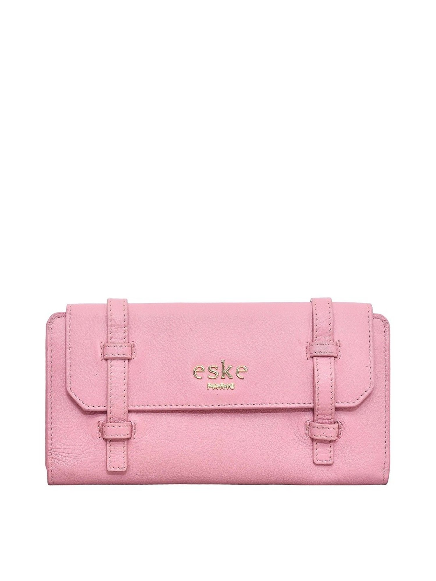 Eske Pink Solid Wallet for Women
