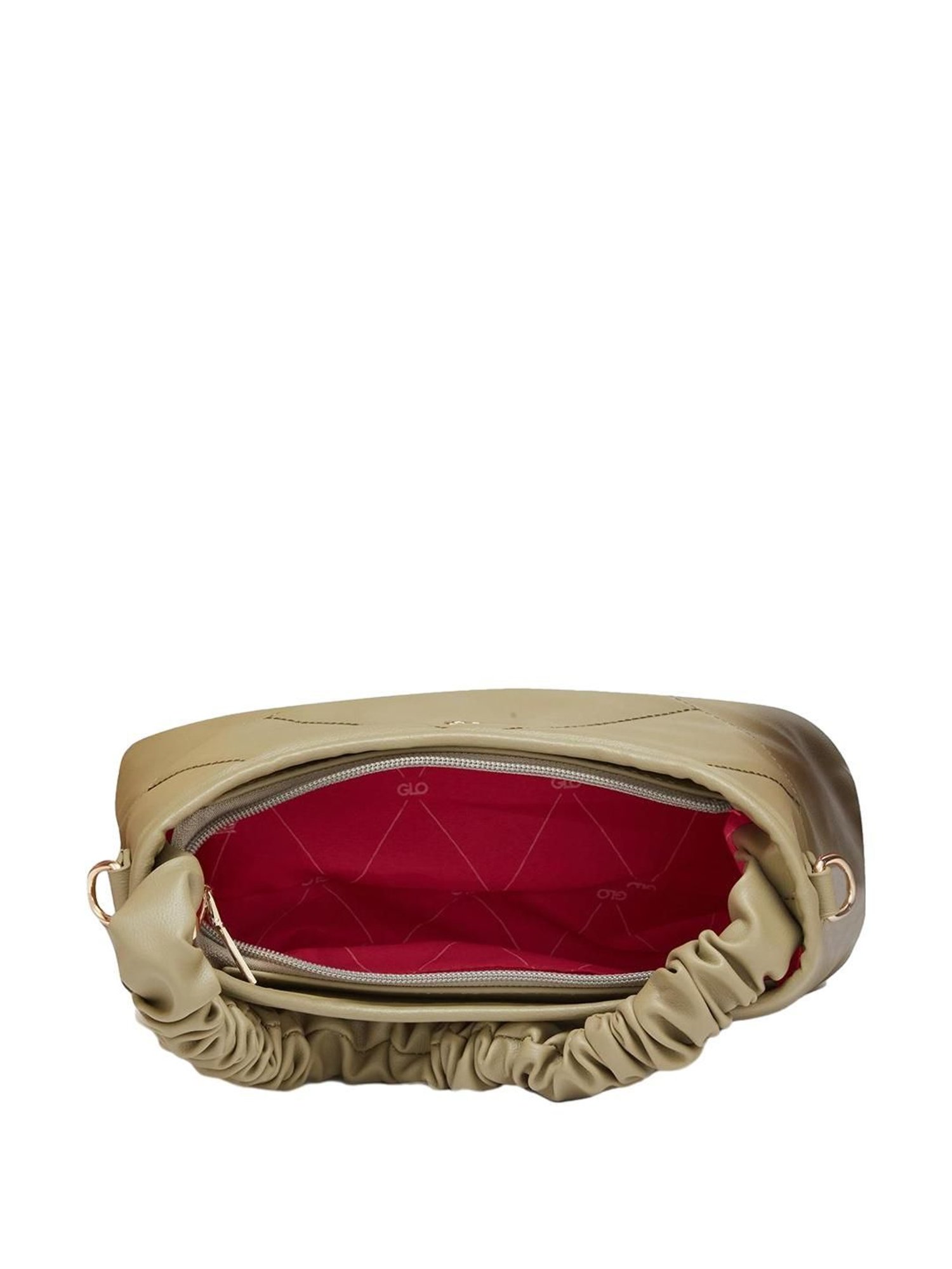 Globus Olive Textured Medium Hobo Handbag