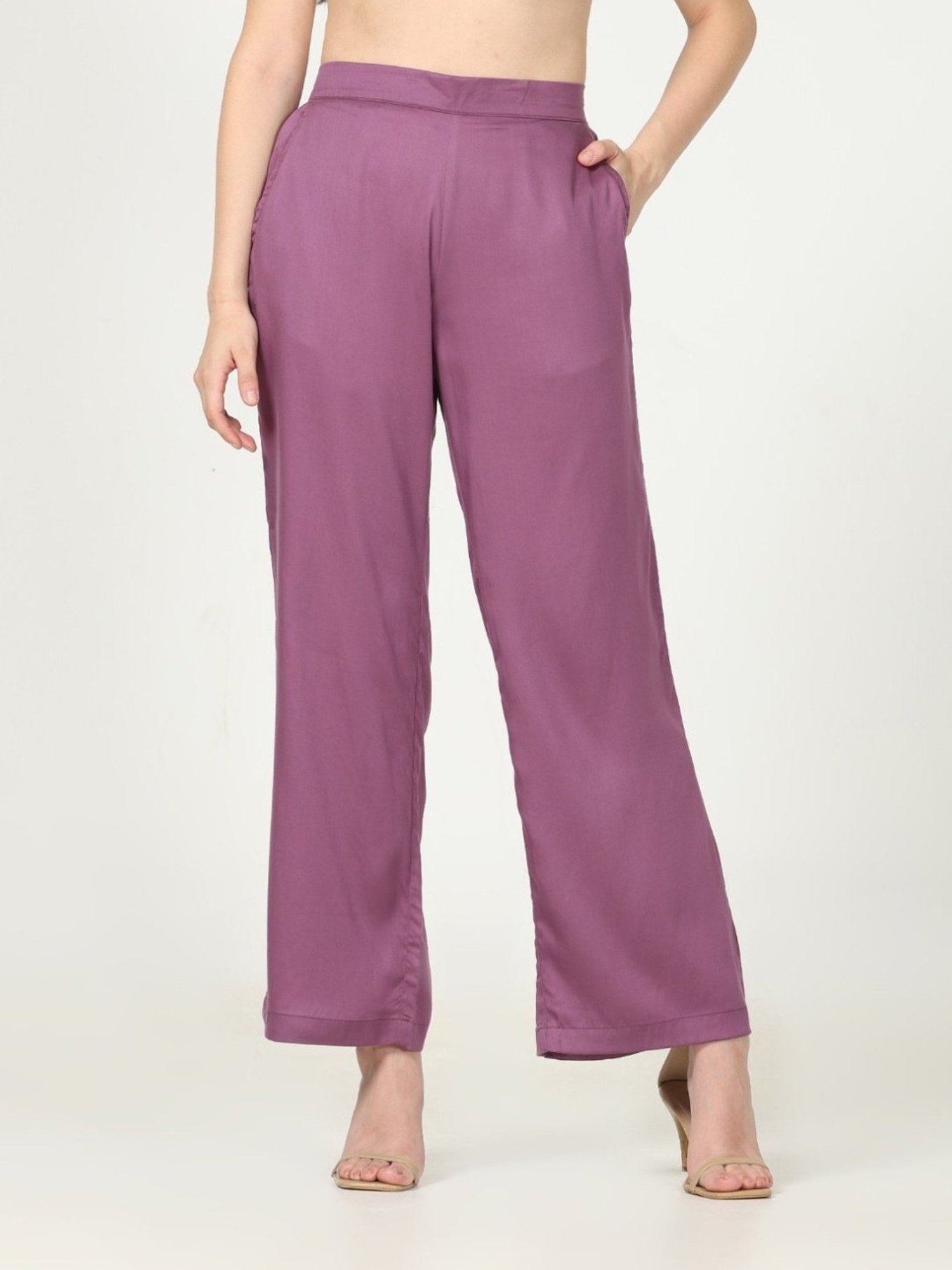 Saltpetre Timeless Purple Trouser in Tencel