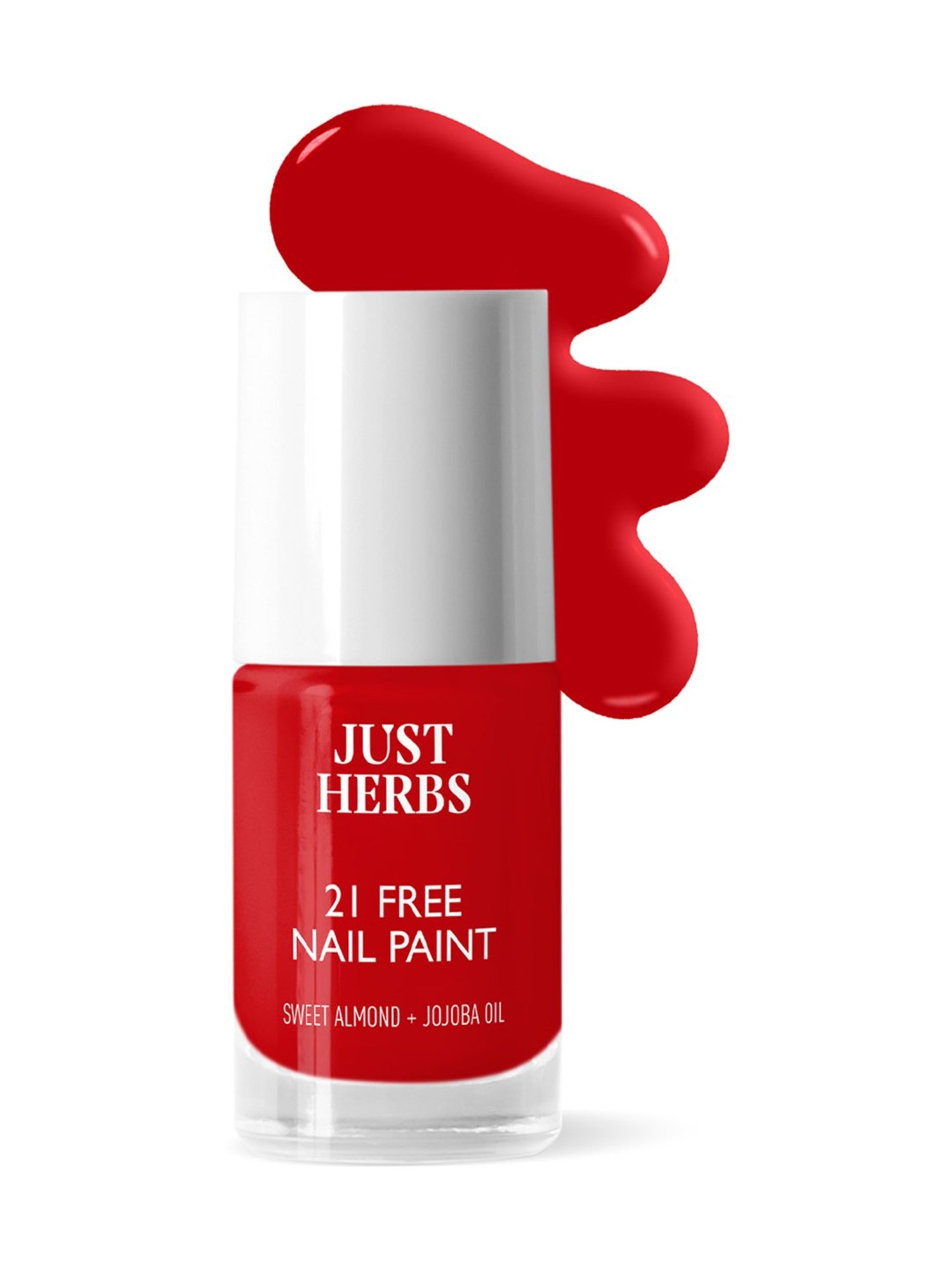 JUST HERBS 21 Free Nail Paint Wild Indian Rose - 6 ml