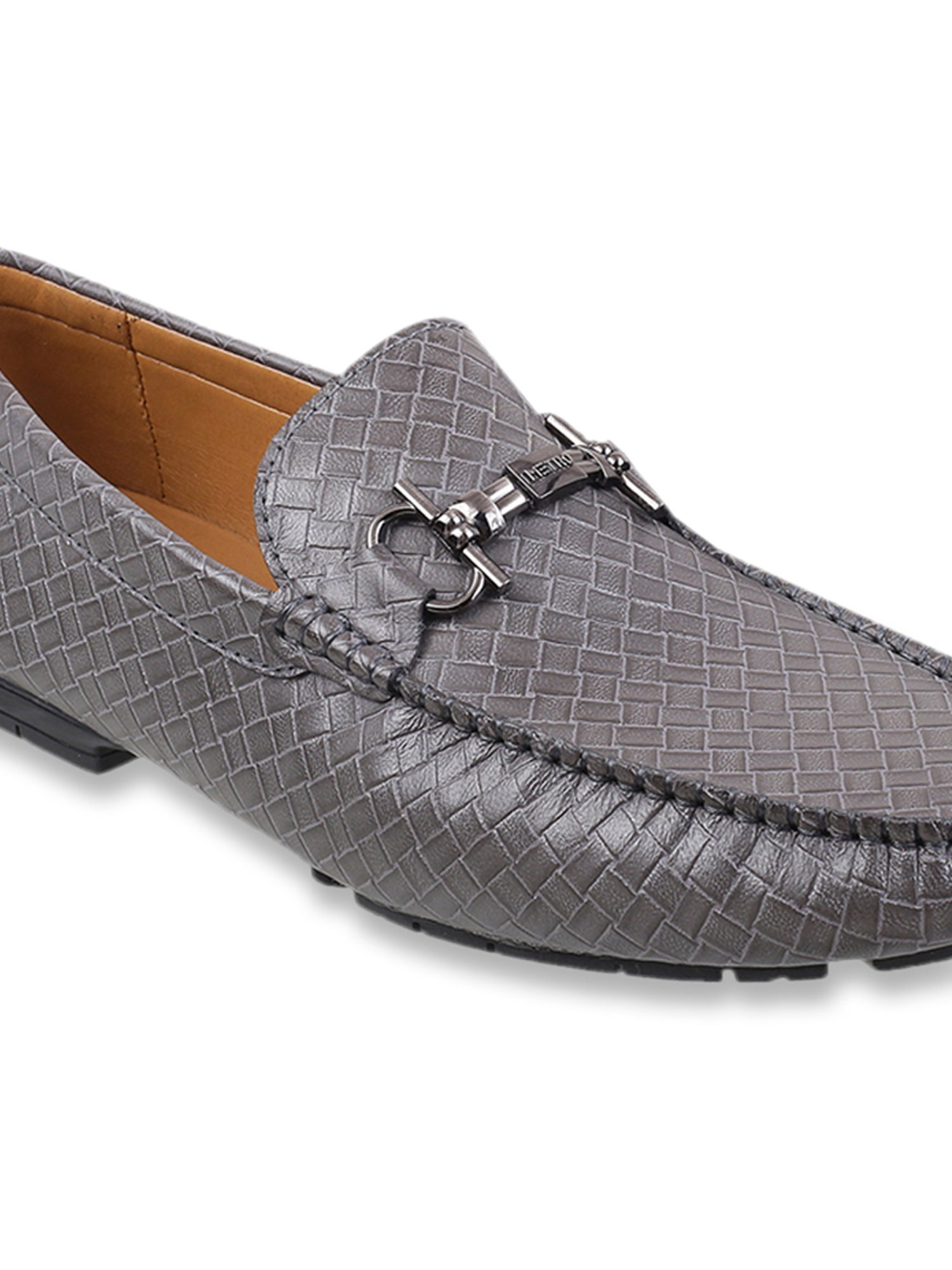 Metro Men's Grey Casual Loafers