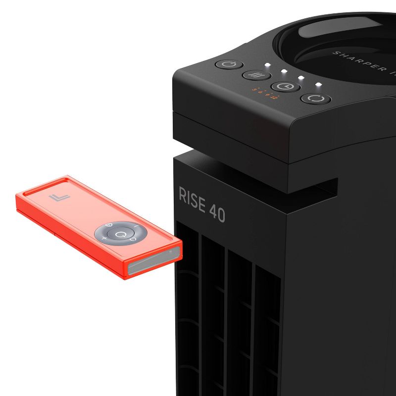 Sharper Image Rise 40 Tower Oscillating Fan Black