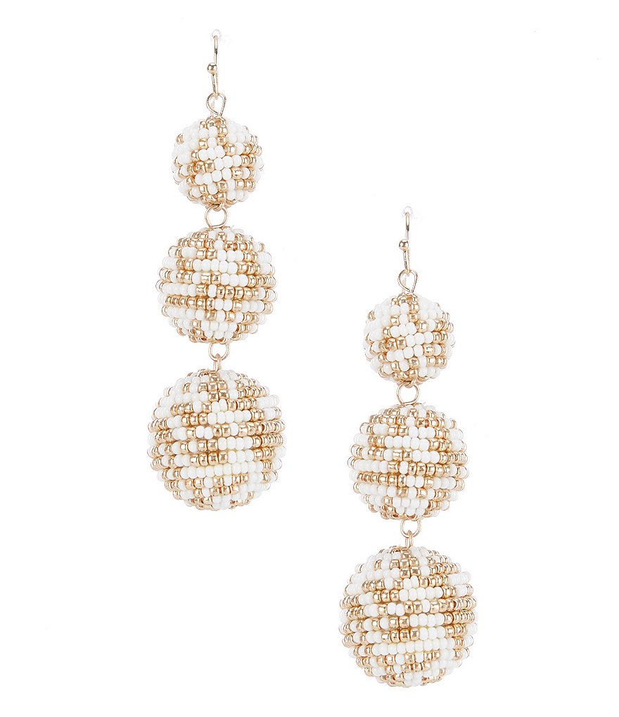 Anna & Ava Beaded Drop Statement Earrings