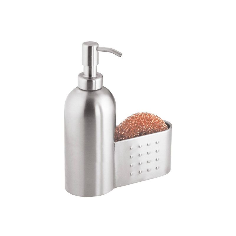 iDESIGN Forma Soap & Scrubby Caddy Silver