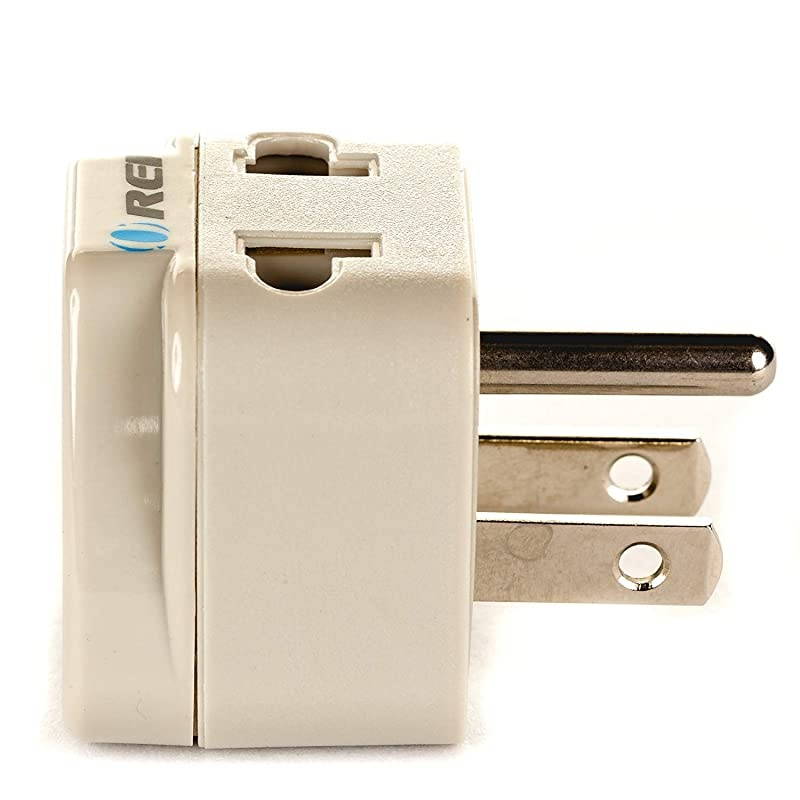 Grounded Universal 2 in 1 Plug Adapter Type B for USA Japan amp more High Quality CE Certified RoHS Compliant WPBGN