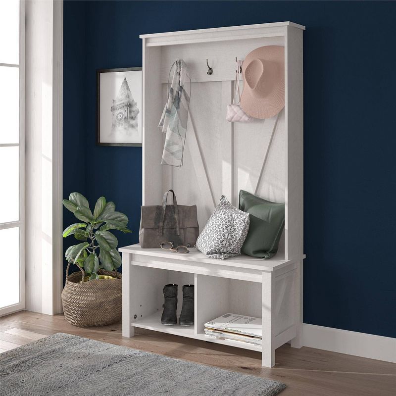 Quatro Umbrella Stand & Coat Rack Steel - Adesso