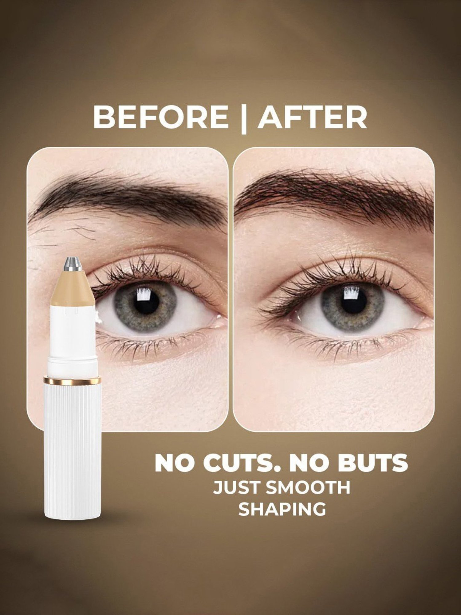 WINSTON 2 In 1 Painless Face Eyebrow Trimmer Rechargeable Battery Operated Hair Remover