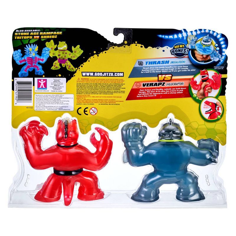 Heroes of Goo Jit Zu Dino X-Ray Versus Pack - Thrash vs Verapz