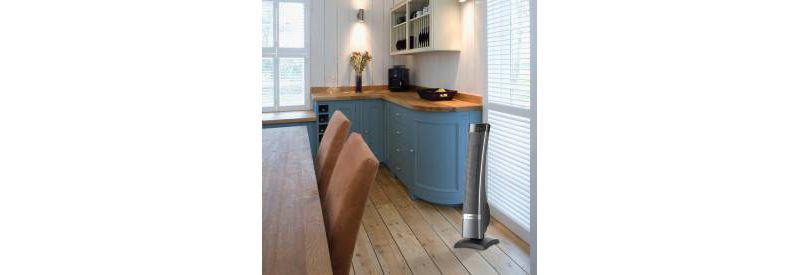 Lasko 5160 Portable Electric 1500 Watt Room Oscillating Ceramic Tower Space Heater with Remote, Adjustable Thermostat, Digital Controls, and Timer