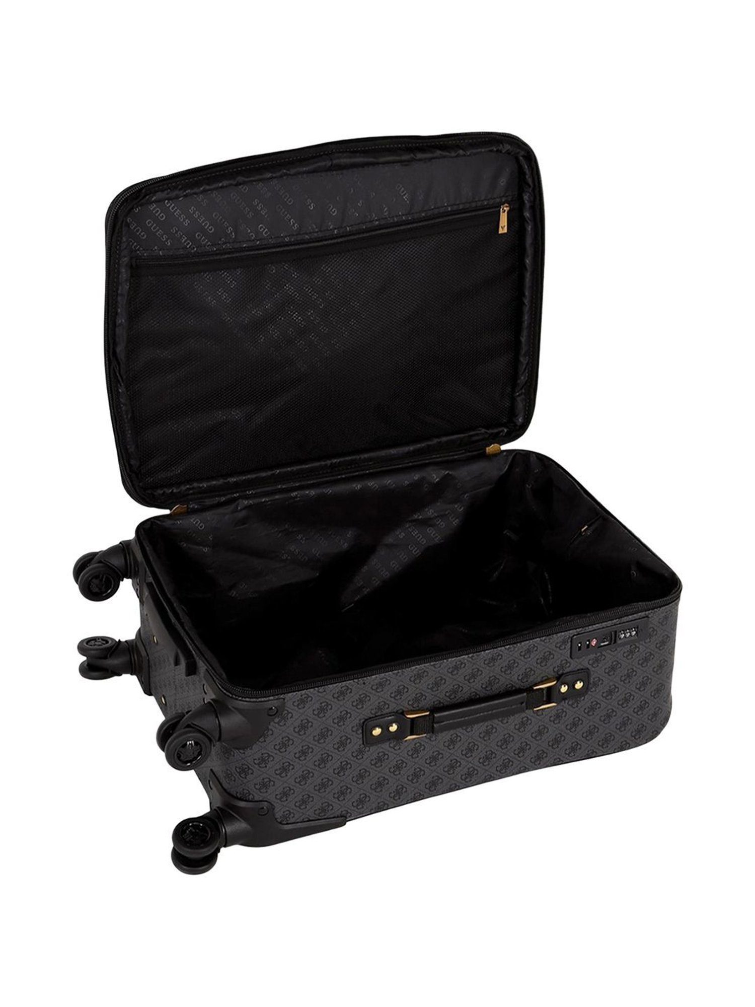 Guess Coal 8 wheels Large Soft Cabin Trolley Bag