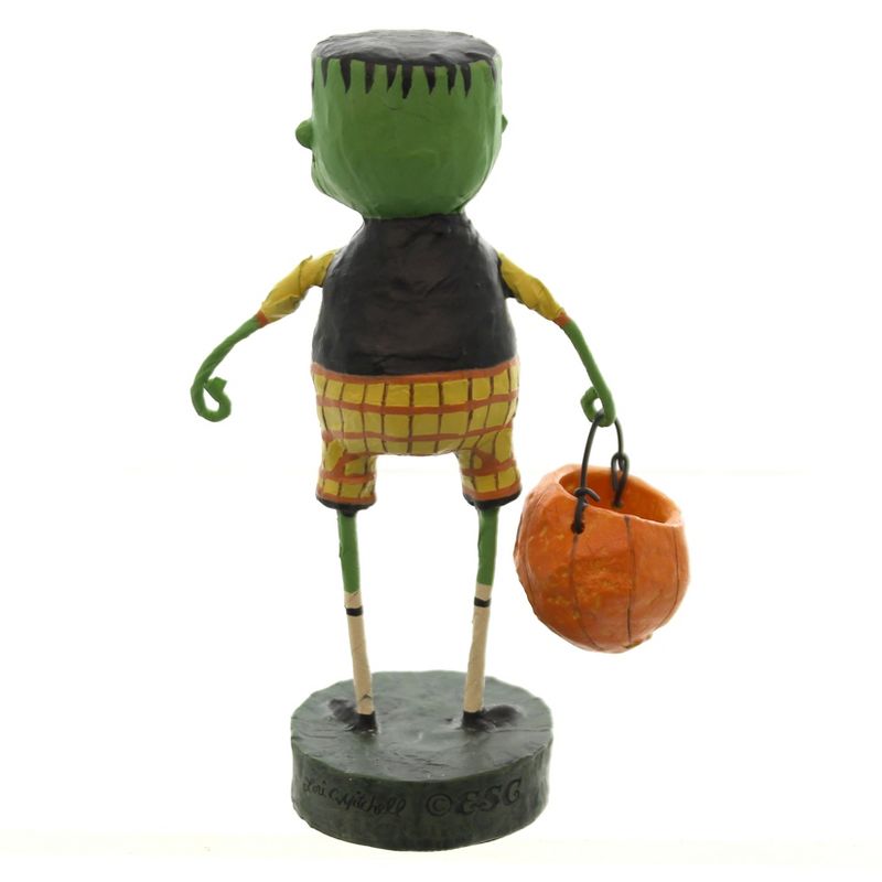 Lori Mitchell 5.5" Little Frankie Stein Pumpkin Trick Halloween  -  Decorative Figurines